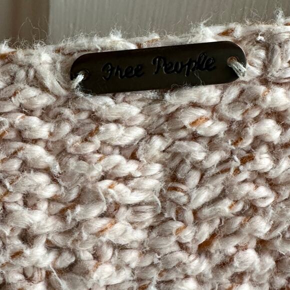 Free People Cozy Cat Pullover Champagne Pink - Picture 6 of 7